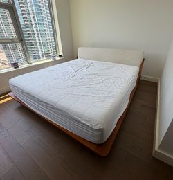 Cb2 mid century bed frame