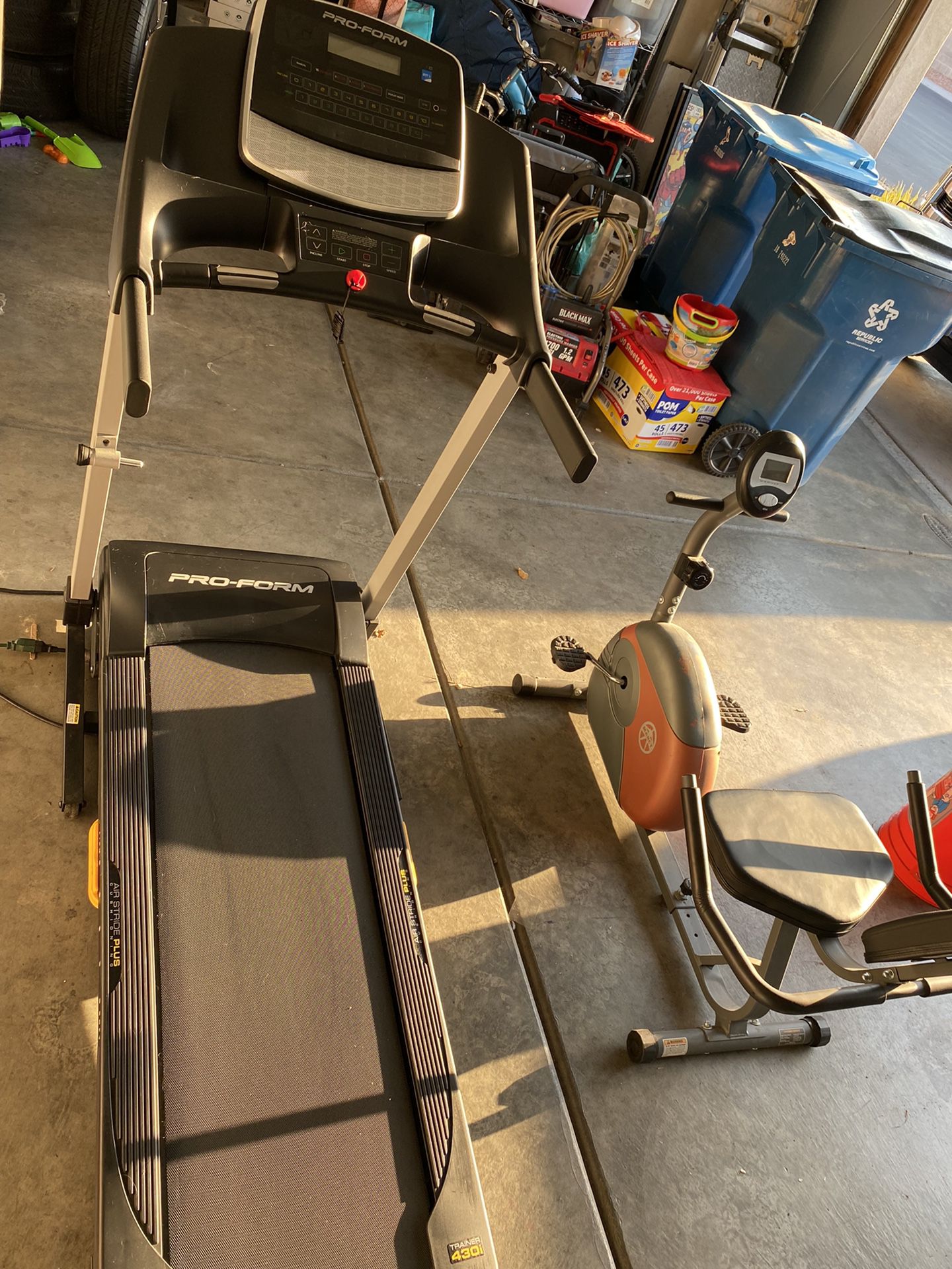 Treadmill and bike Machine