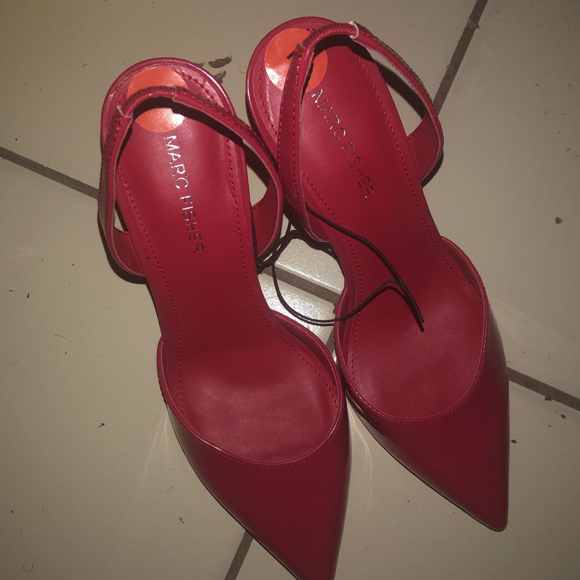 Red Pump Heels Size 7