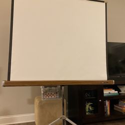 Vintage Projection Screen 49 X 44