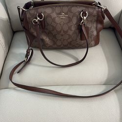 Brown coach purse