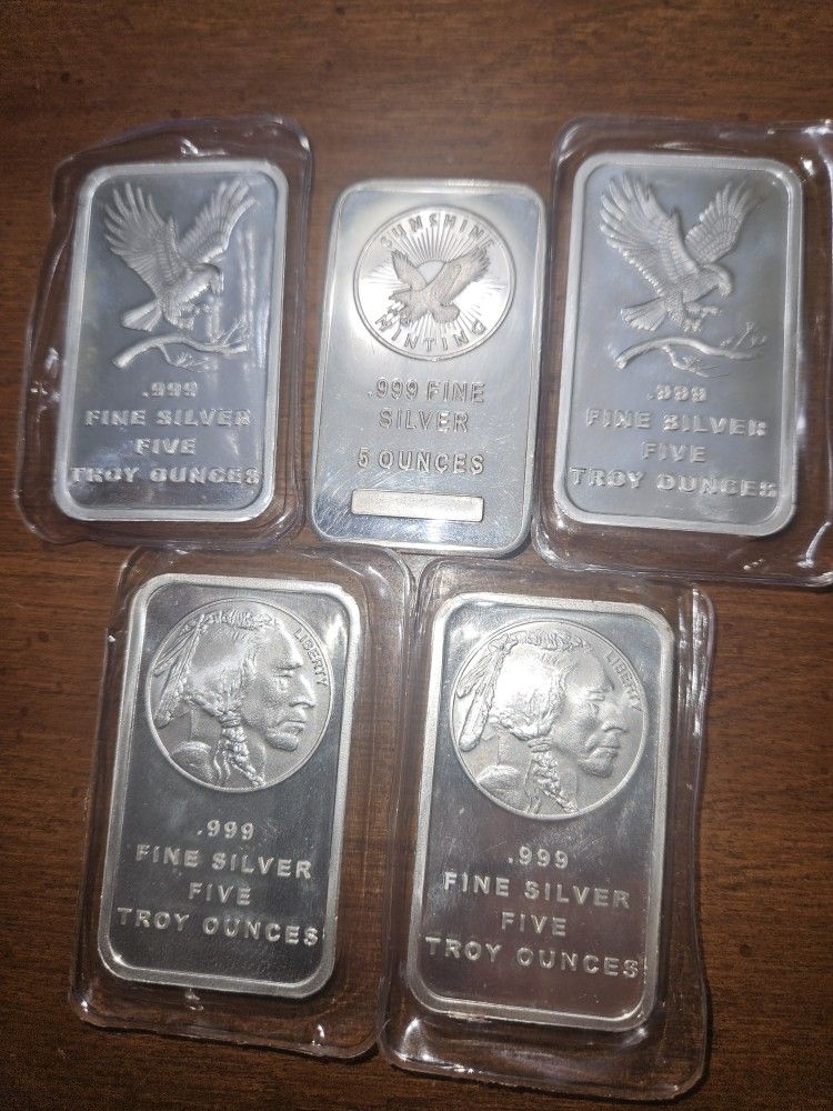 5oz Silver Bars