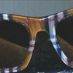 Burberry Check Pattern Sunglasses