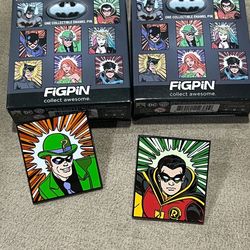 FiGPiN Riddler & Robin from Batman DC Series 1 Mystery Pin NEW opened