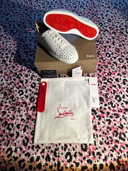 White red bottoms size 9.5