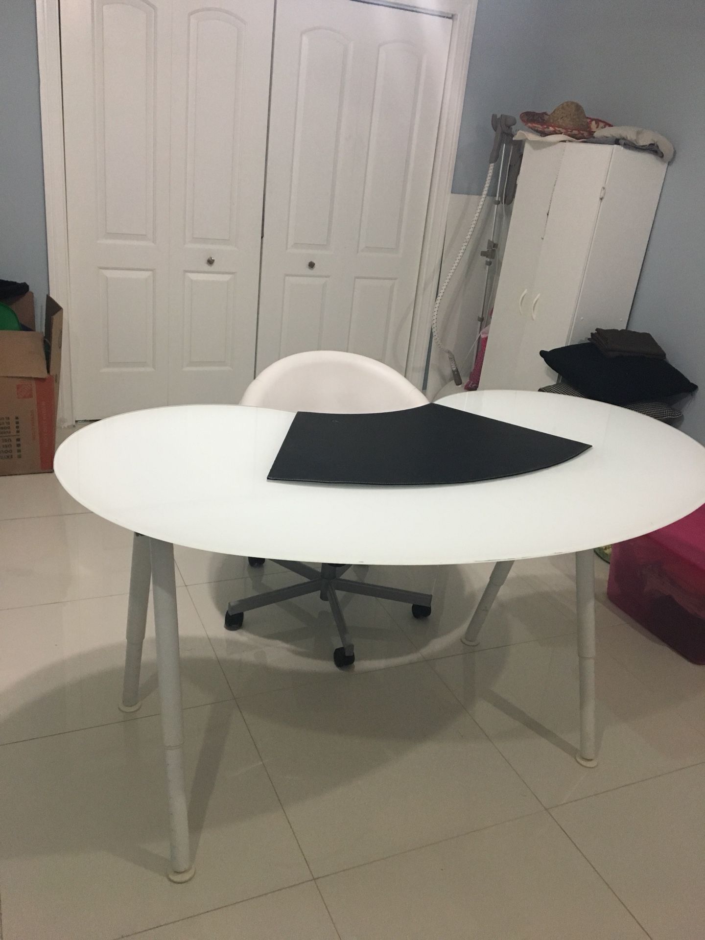 Desk with chair