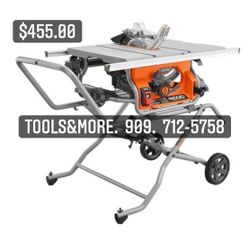 Ridgid Table Saw W Stand Financing Available 