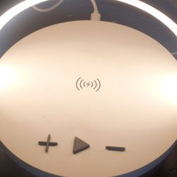 Night Lights Bluetooth Speaker,Wireless Charger