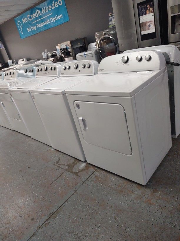 WHIRLPOOL WASHER 4.2 & DRYER SET SOIL LEVEL RINSE OPTIONS PRESOAK
