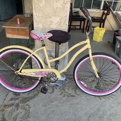 Beach Cruiser Pink Wheels Works Perfect Looks Perfect