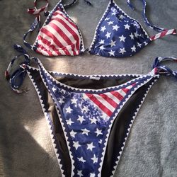 Women's American Flag Bikini