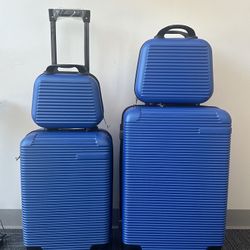 luggage set of 4 - blue 
