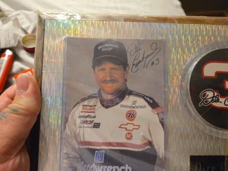 Dale Earnhardt Auto Pic/ Plaque