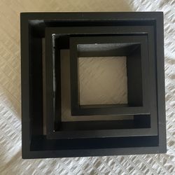 Black Shelf Set