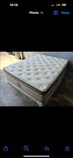 King Organic Elite superior Hybrid Cool Gel Memory Foam pillow top 14inch Mattress!