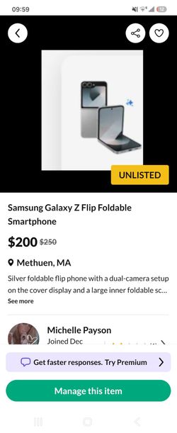 Samsung Galaxy Z Flip Foldable Smartphone