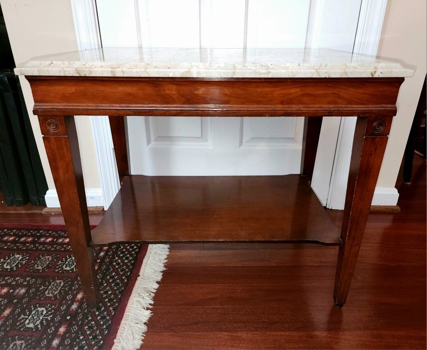 2 Marble Top End Tables (1 PRICE)