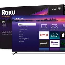 75in ROKU QLED PRO Series New