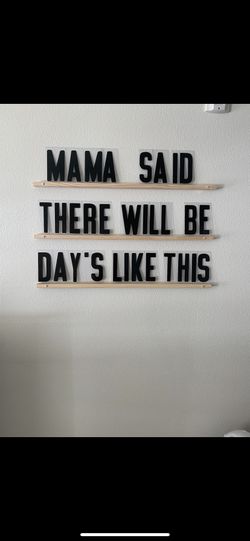 XL Letters/ Floating Shelves.