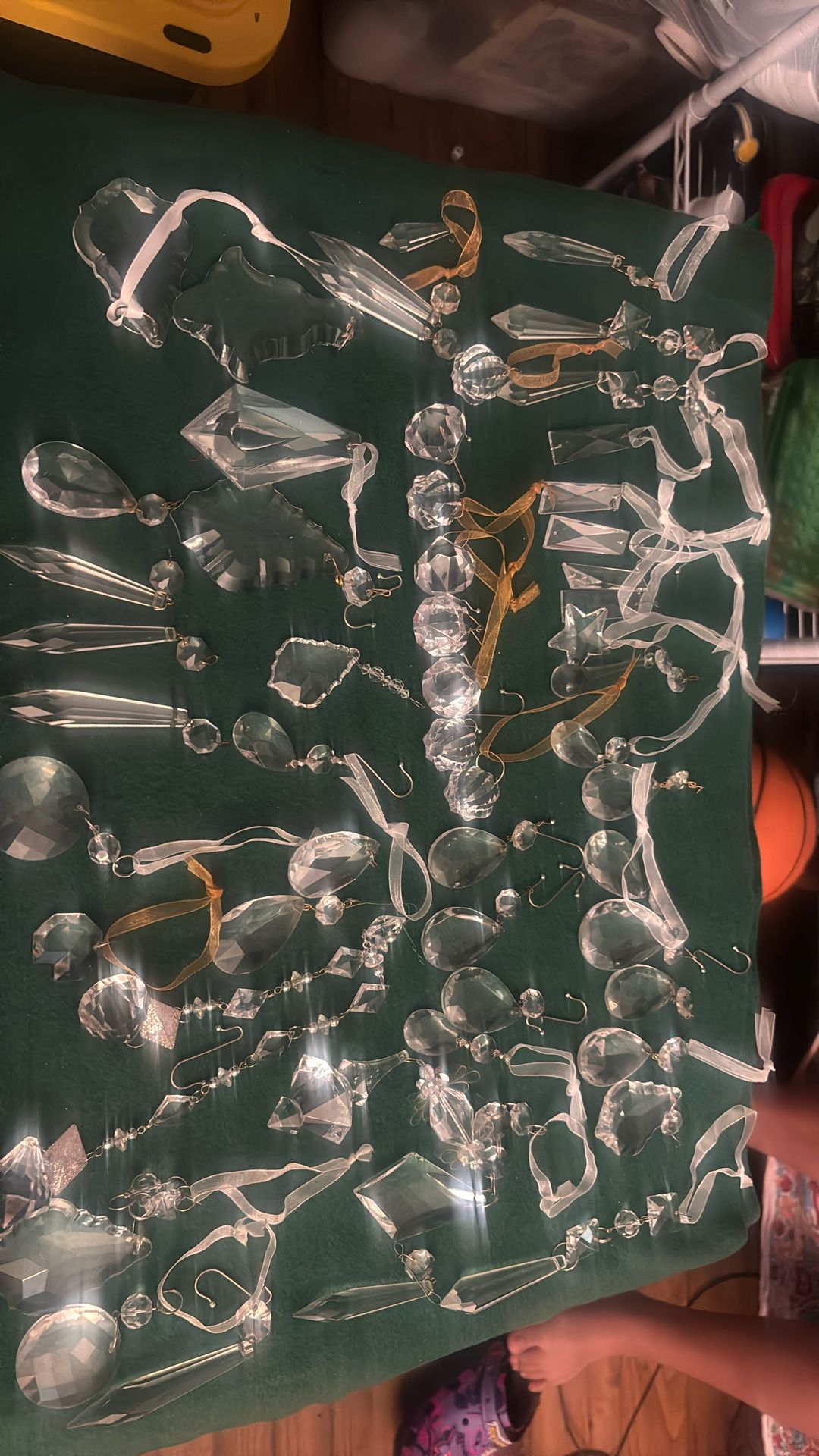 CRYSTAL CHRISTMAS ORNAMENTS