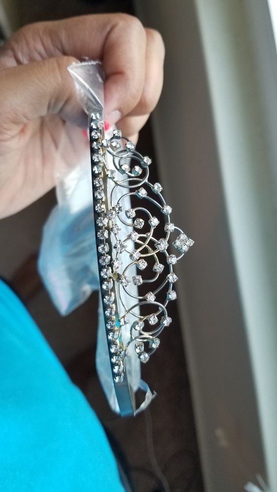 Rhinestone crystal tiara