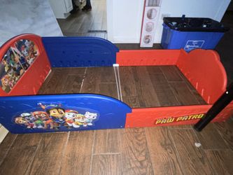 Toddler Paw Patrol Bed Frame And Mattress Included