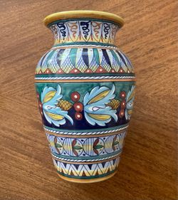 Hand Painted Italian Ceramic Vase – Martini Marisa