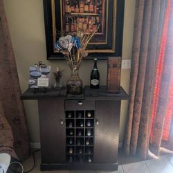 Crate And Barrel Wine Cabinet 