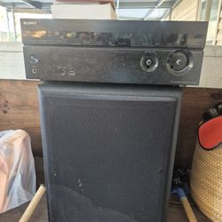Sony Home Receiver  No Remote Control.       Yamaha Power Subwoofer 