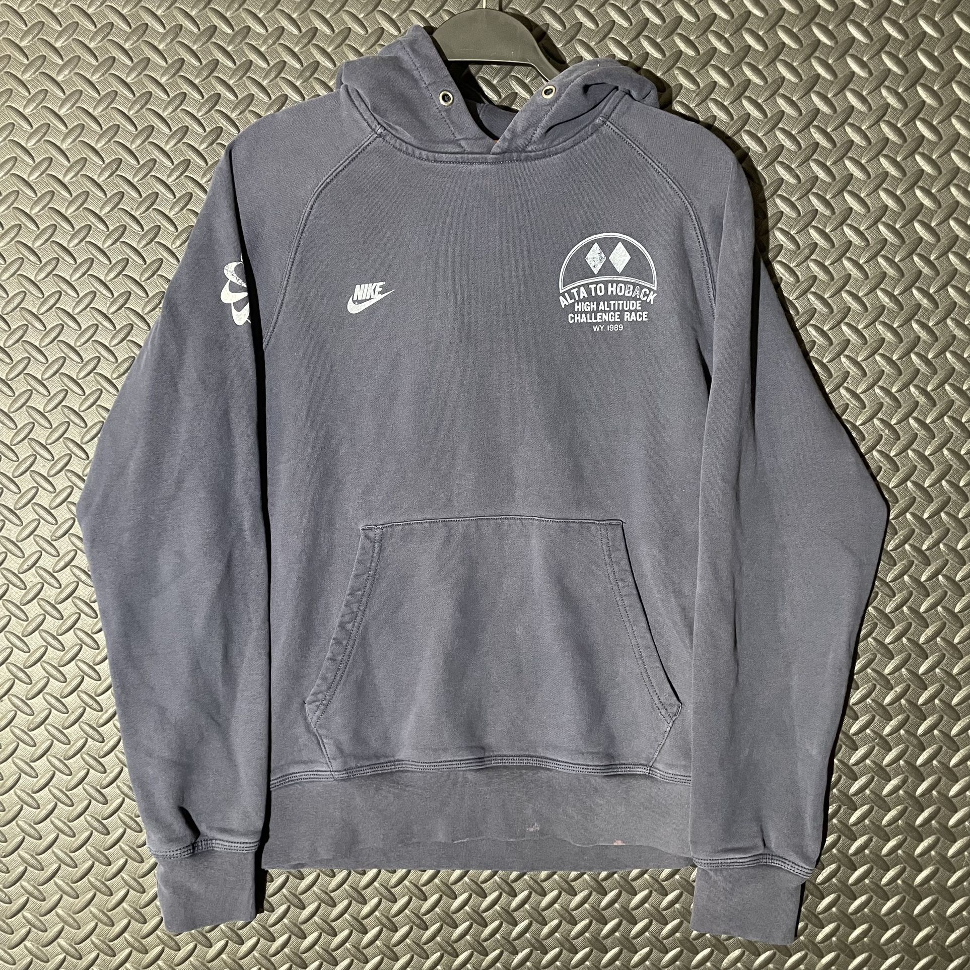 Y2K Nike Alto To Hoback Challenge Race Track & Field Men’s Hoodie Size M Grey