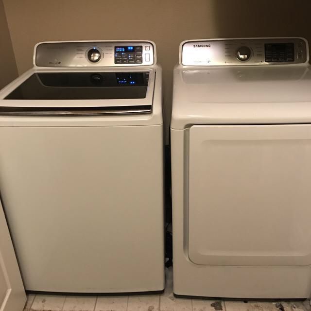Brand new Samsung washer and dryer set