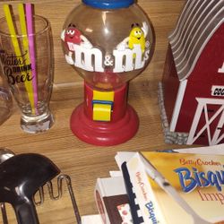 M & M gumball machine