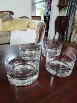 Glass Crystal Bowl Set