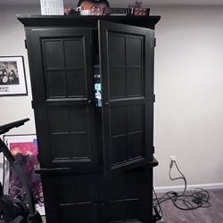 Black TV Armoire 