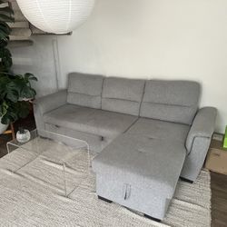Grey Pull Out Couch 