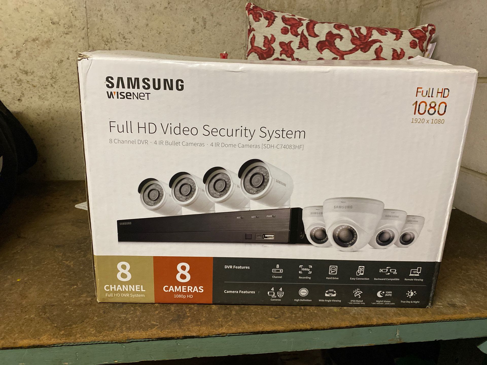 Samsung wisenet security wired system (brand new, never used only opened box.)