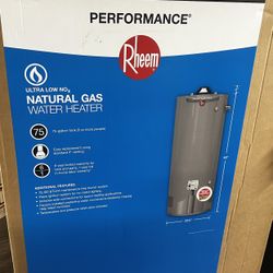 New Rheem Water Heater 75gl