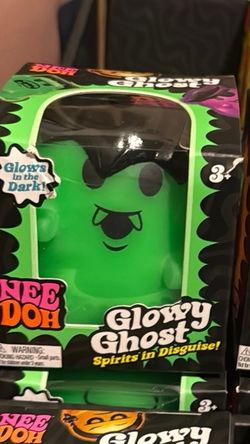 NeeDoh Glowy Ghost Green Toy