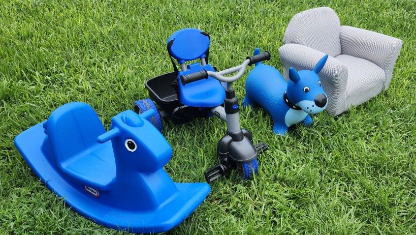 LITTLE TIKES TRICYCLE ROCKING HORSE CHAIR BOUNCY DOG RIDE ON TOYS