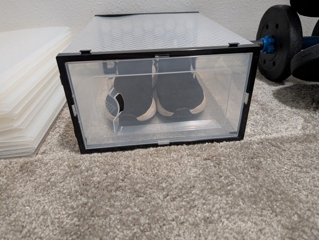 Vopmart Shoe Boxes, 12 pcs Shoe Storage Organizer