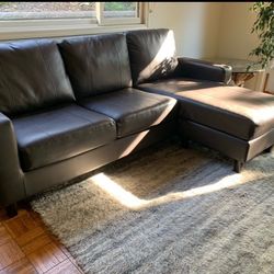Dark Brown Sectional Sofa