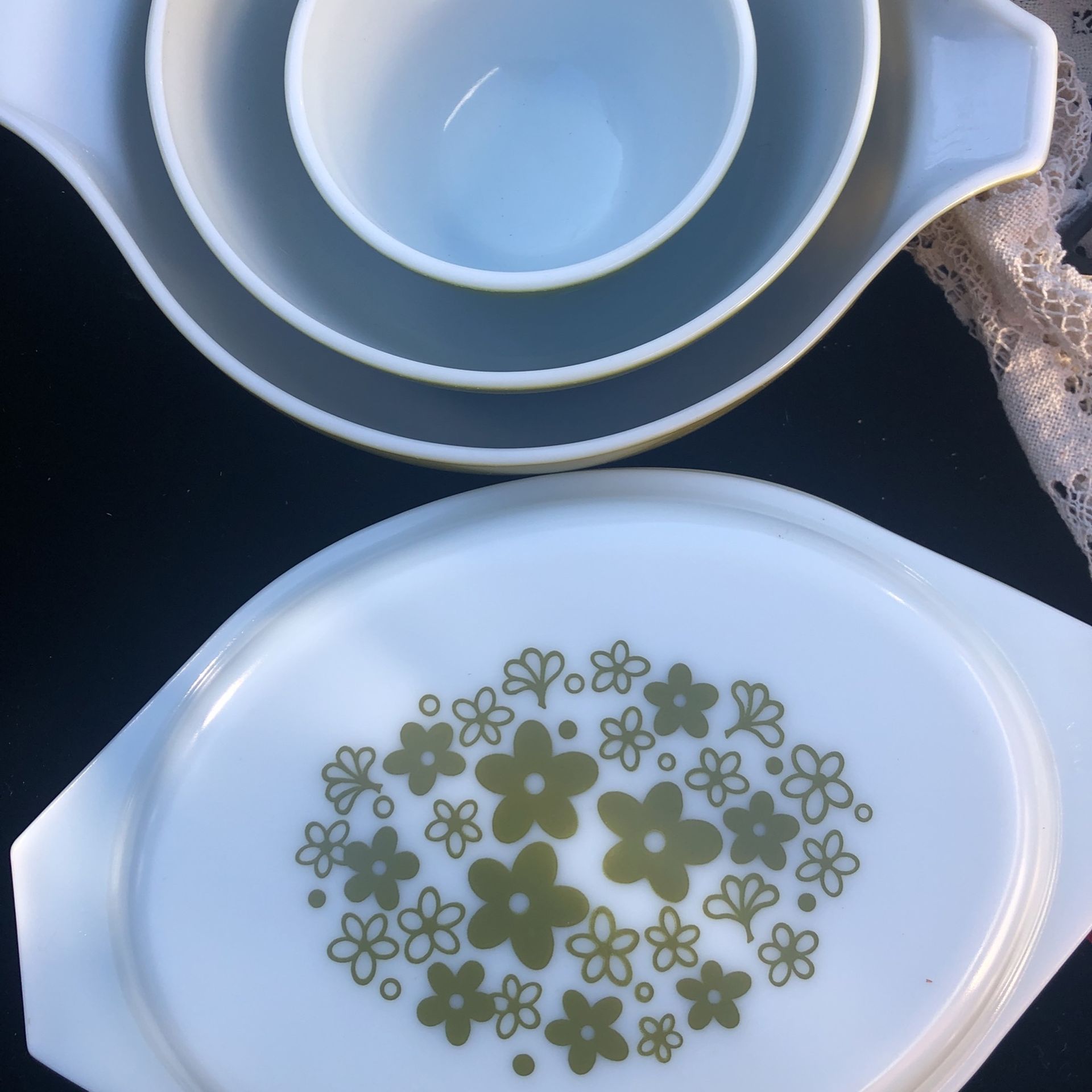Vintage Pyrex Crazy Daisy/Spring Blossom Pattern