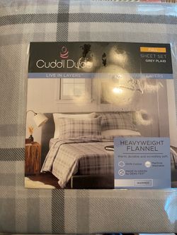 New in Package Cuddle Duds Full Size Flannel Bed Sheets. $40.00.