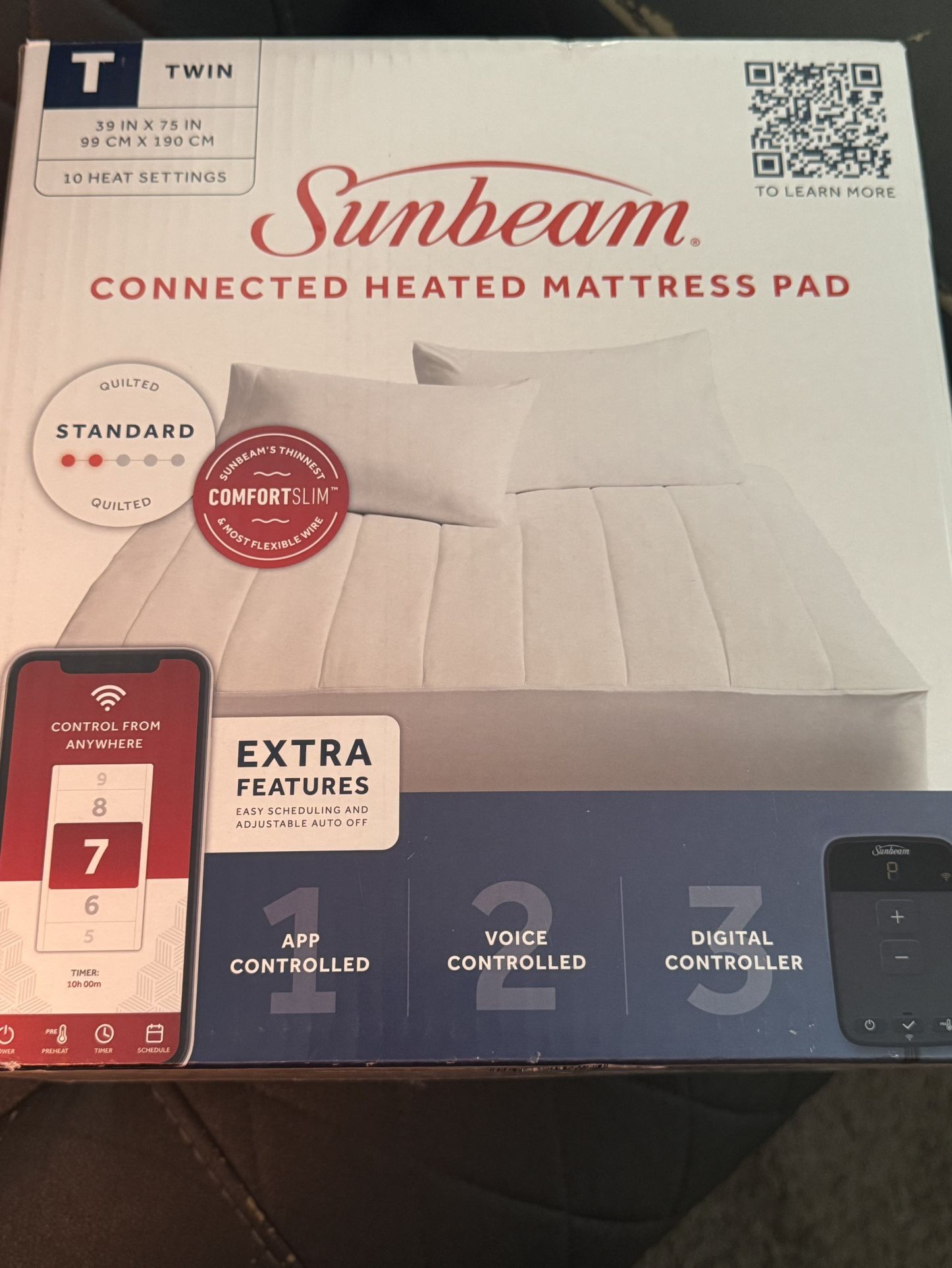 Twin Heated Mattress Pad