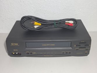 Funai F260LA 4-Head VHS Player VCR With AV Cables