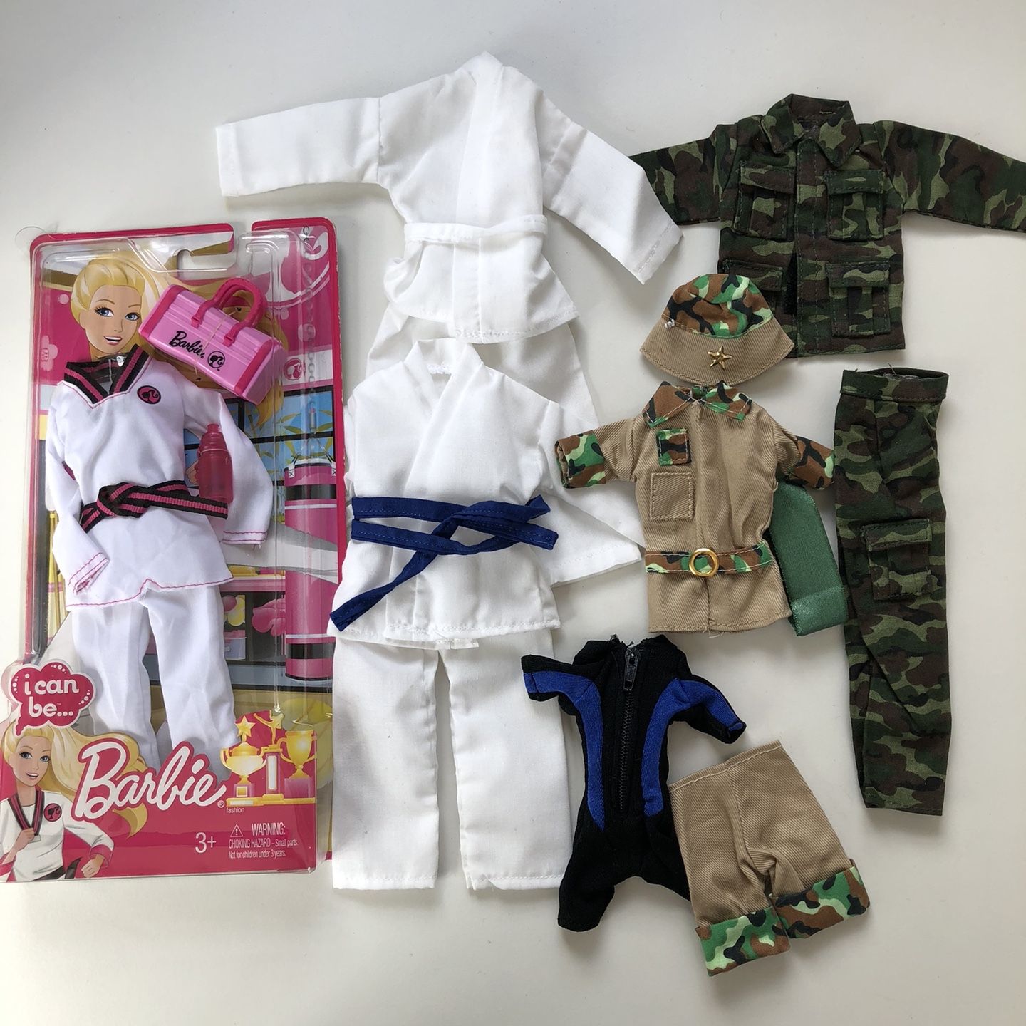 Barbie I Can Be Martial Art Karate Outfit Camouflage Wet Suit for Sale in Glendale CA OfferUp