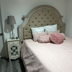 King Size Bed And Tall Dresser 