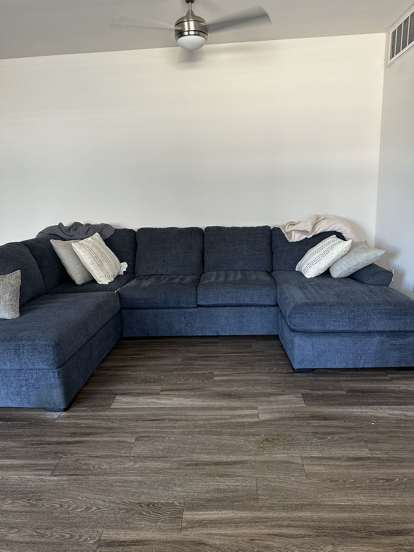 Brand New Blue Large Sectional