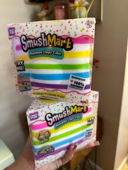 SmushMart Rainbow Layer Cake Squishy Toy