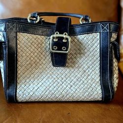 Vintage Wicker Coach Bag